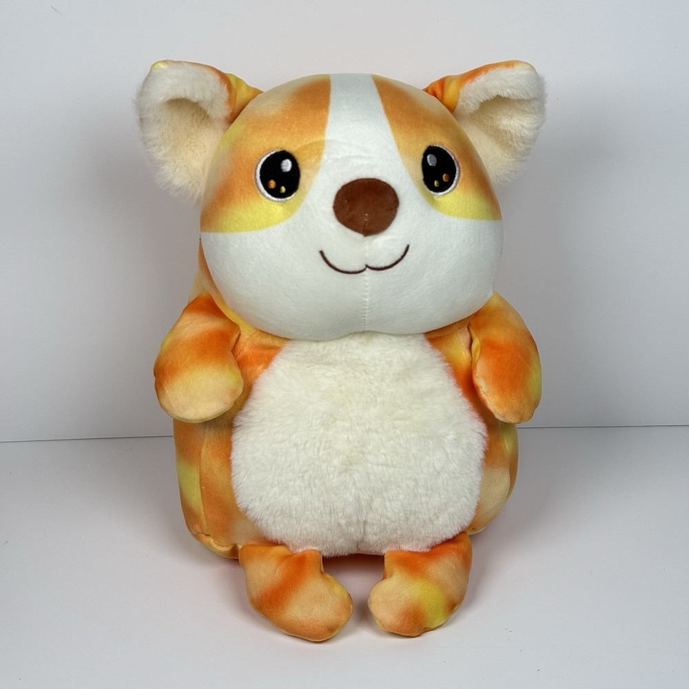 Aurora World Orange Tie Dye Squishiverse Jellybeans‎ Corgi Dog Plush Stuffed